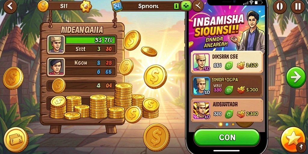 Pemandangan luar biasa dari level yang menantang.