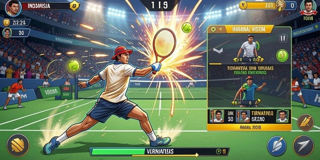 Tangkapan layar aksi seru di arena pertempuran.