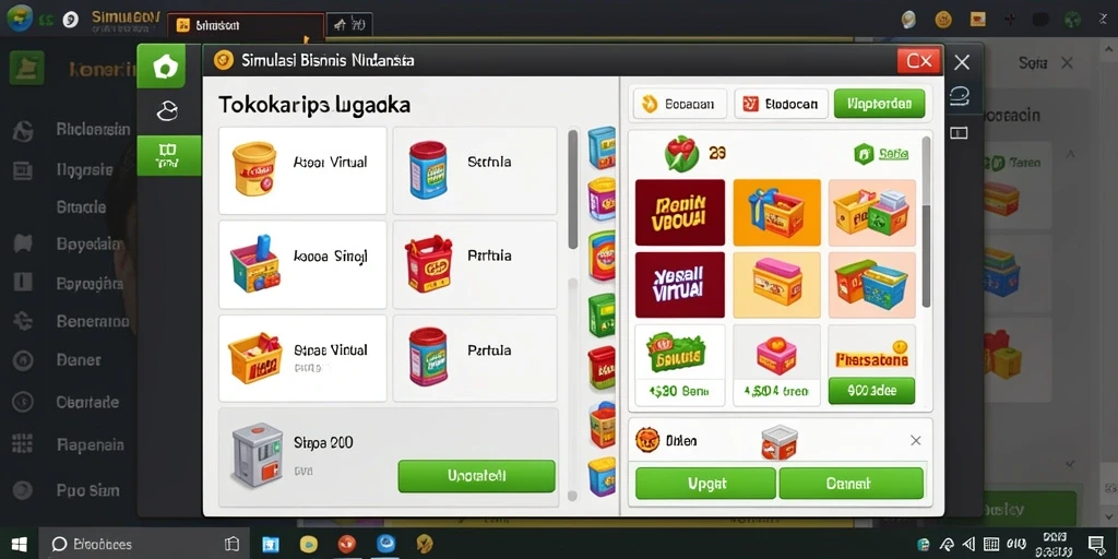 Screenshot menunjukkan fitur sosial yang memungkinkan interaksi antara pemain.