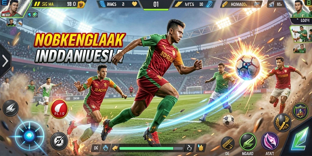 Pemandangan menyerupai petualangan berwarna-warni dalam game.